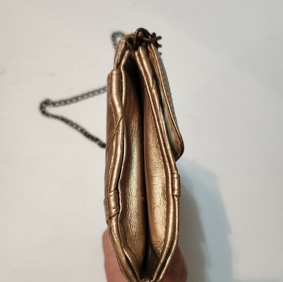 Vintage Jessica McClintock Dark Gold Shoulder Bag, EUC - Picture 8 of 14